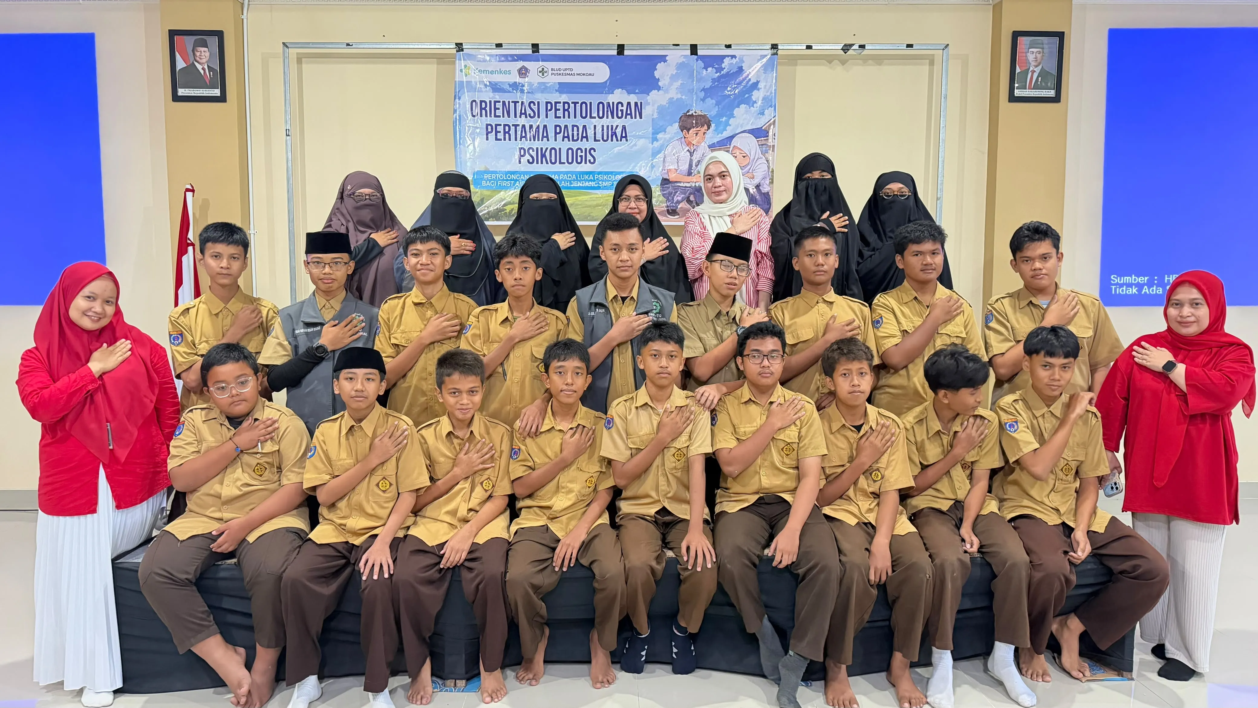 SMPTQ Muadz Bin Jabal Ikuti Orientasi Pertolongan Pertama pada Luka Psikologis bagi First Aider