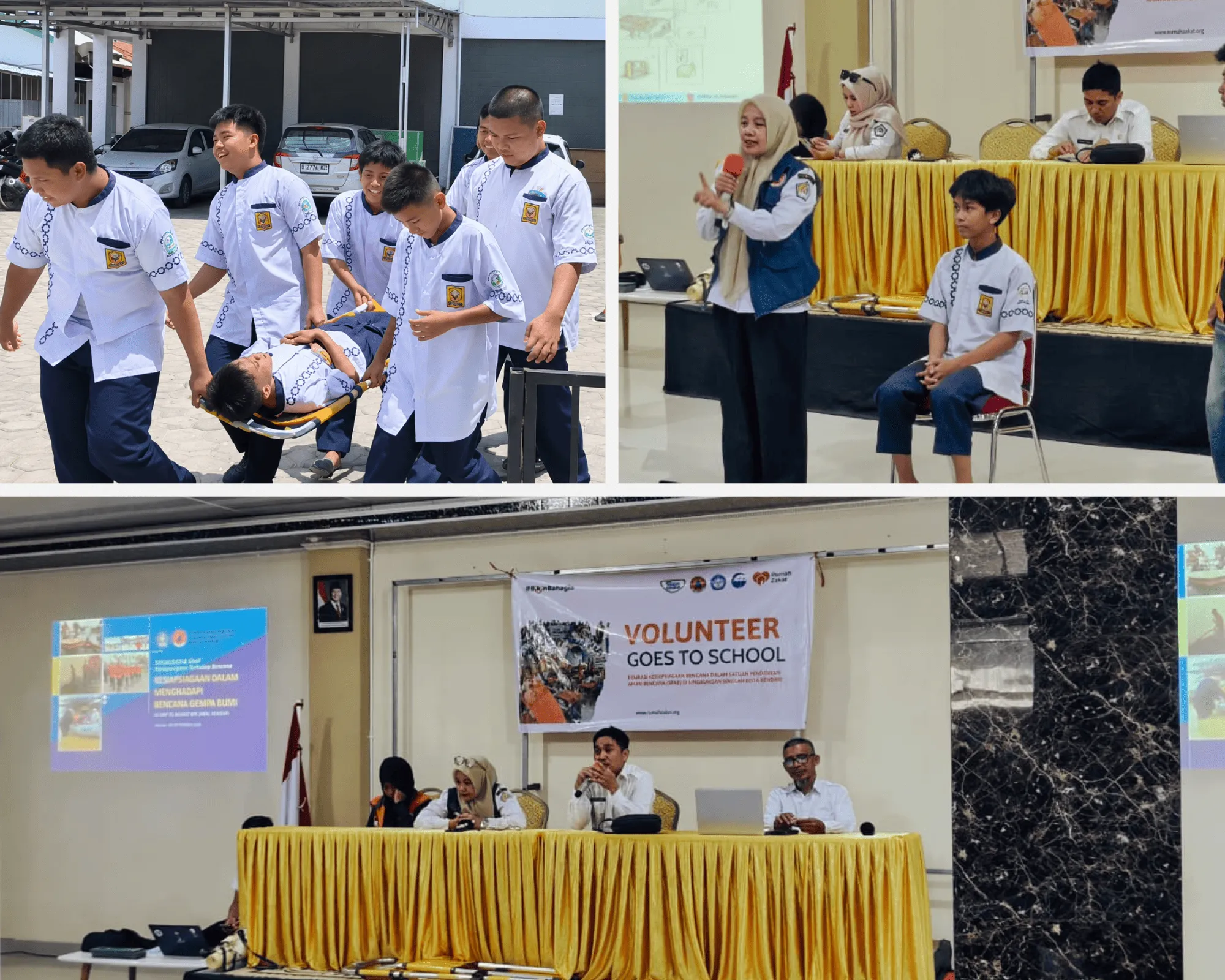 BPBD Kota Kendari Edukasi Siswa SMP-TQ Muadz Bin Jabal tentang Kesiapsiagaan Bencana